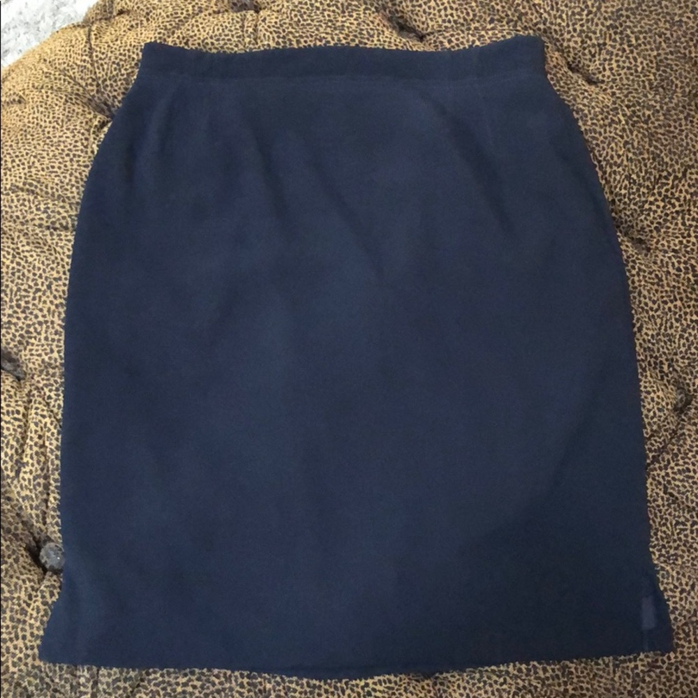 Liz c navy Pencil skirt